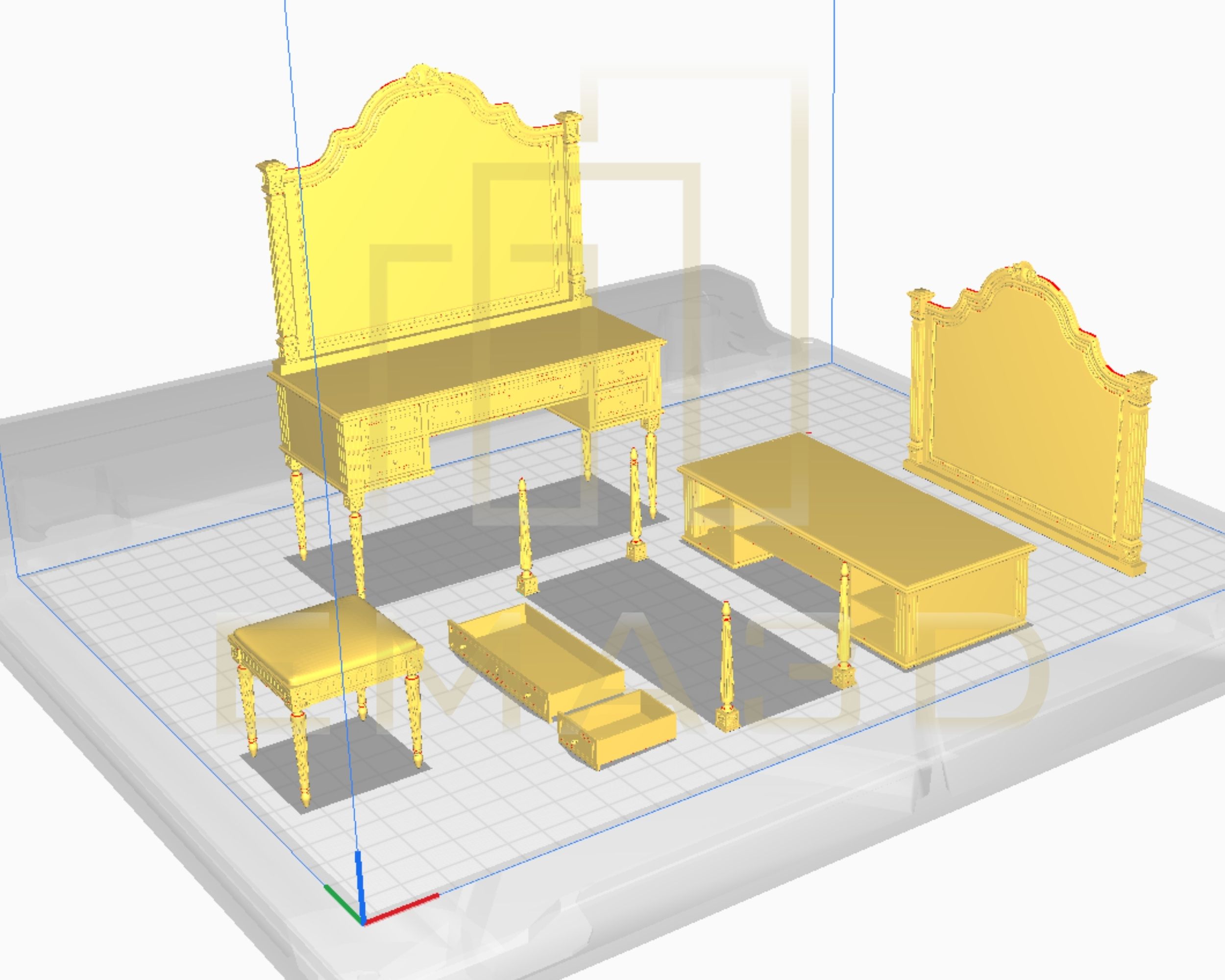 1:12 Scale Miniature Refrigerator STL File