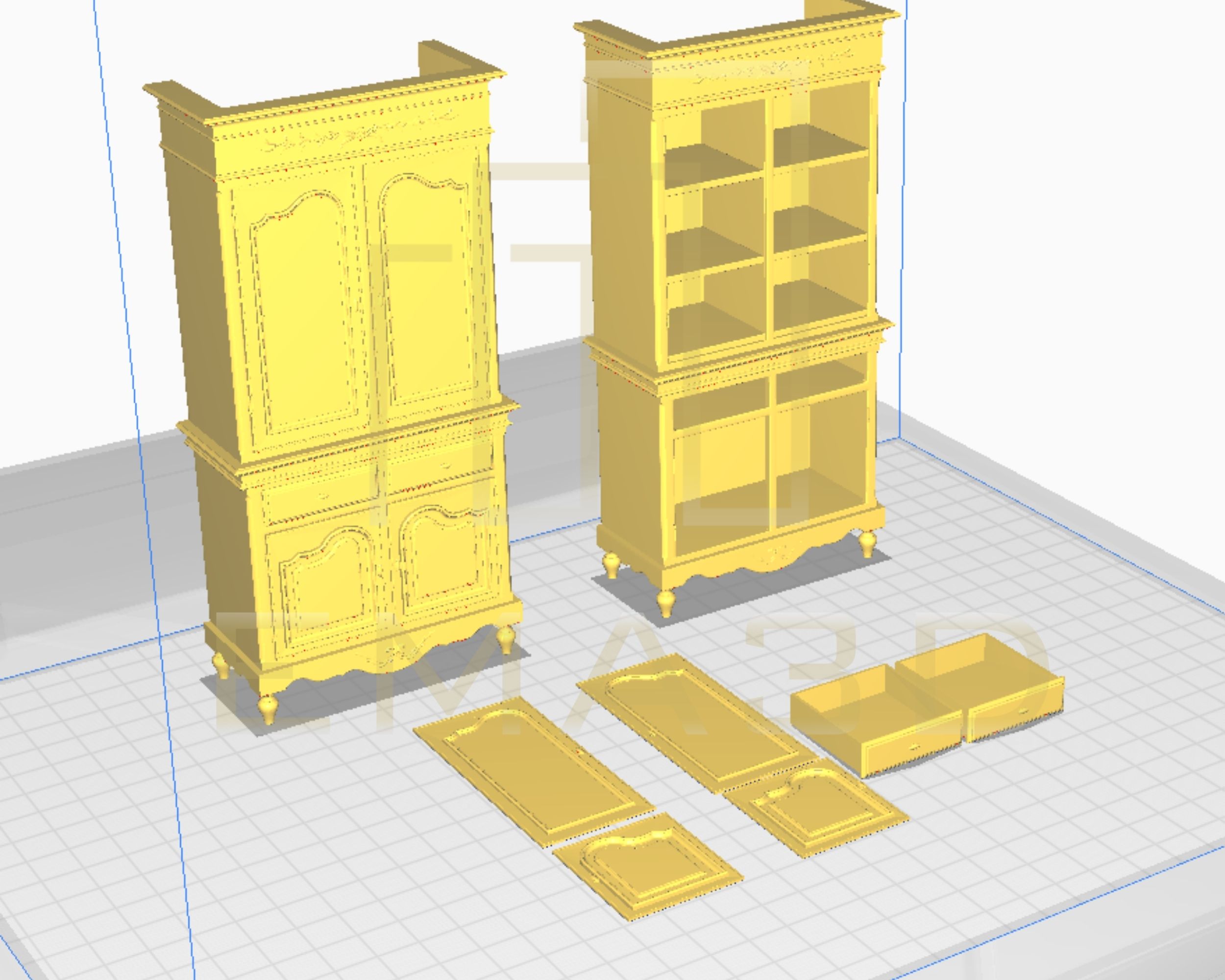 1:12 Scale Miniature Refrigerator STL File